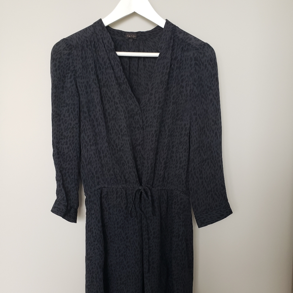 Aritzia T.Babaton Bennett Dress XS Black Leopard Print